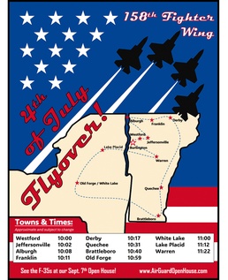 Vermont Air National Guard Independence Day Flyover