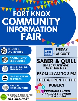 Community Information Fair scheduled for August 1