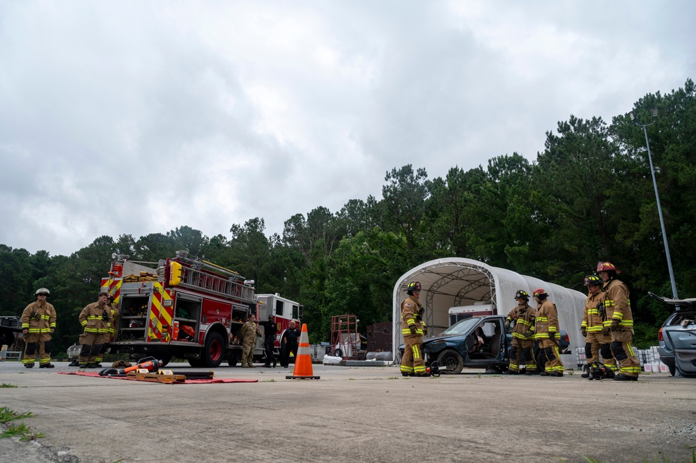 On fire: JB Charleston firefighters train for summer