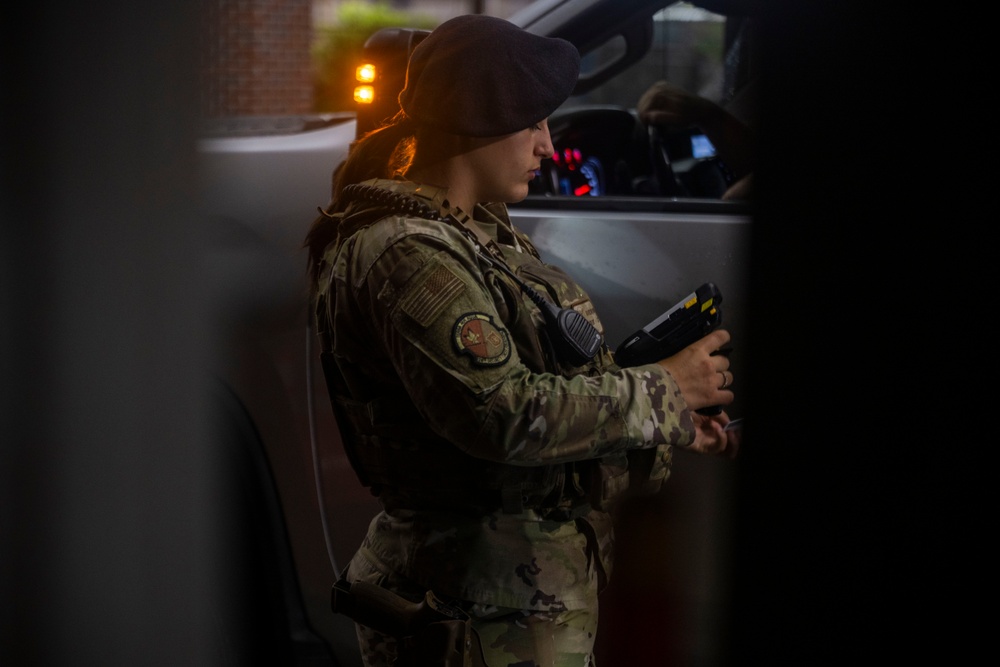 JB Charleston Security Forces stand watch