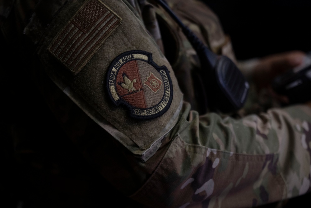 JB Charleston Security Forces stand watch