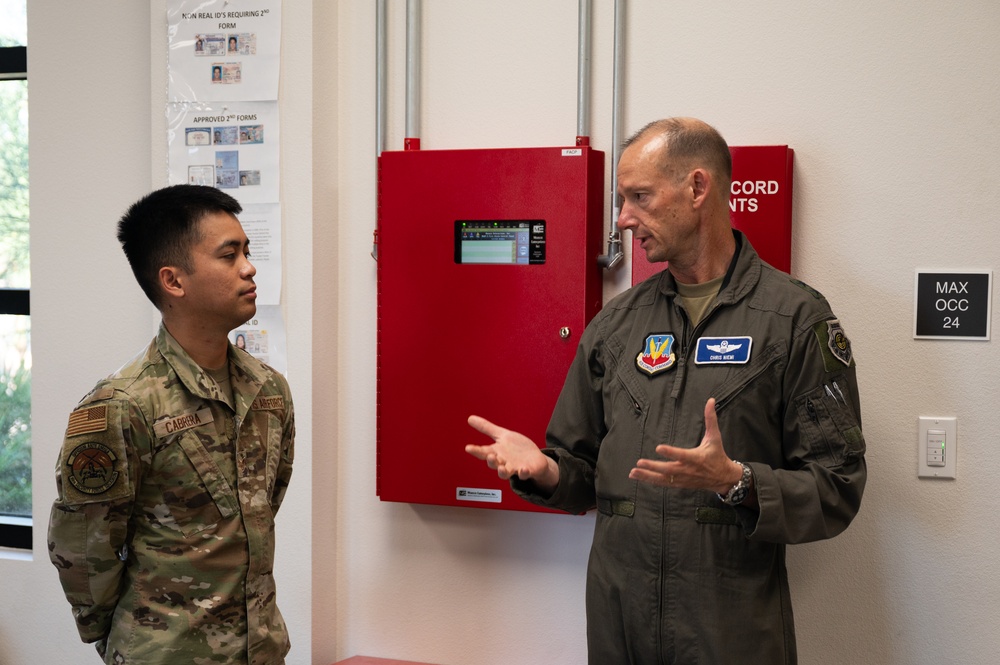 Maj. Gen. Niemi coins Nellis Airmen for going above and beyond
