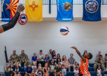 Harlem Globetrotters perform at Moody AFB