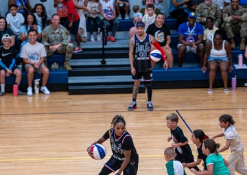 Harlem Globetrotters perform at Moody AFB