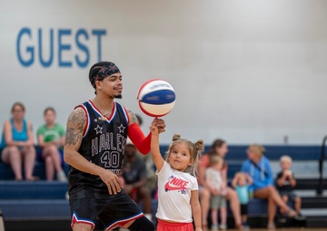 Harlem Globetrotters perform at Moody AFB