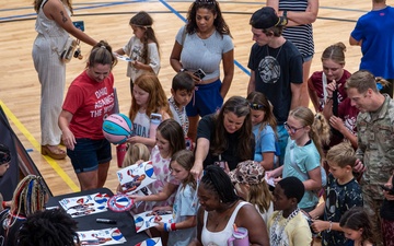 Harlem Globetrotters perform at Moody AFB