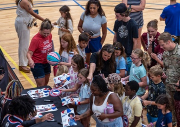 Harlem Globetrotters perform at Moody AFB
