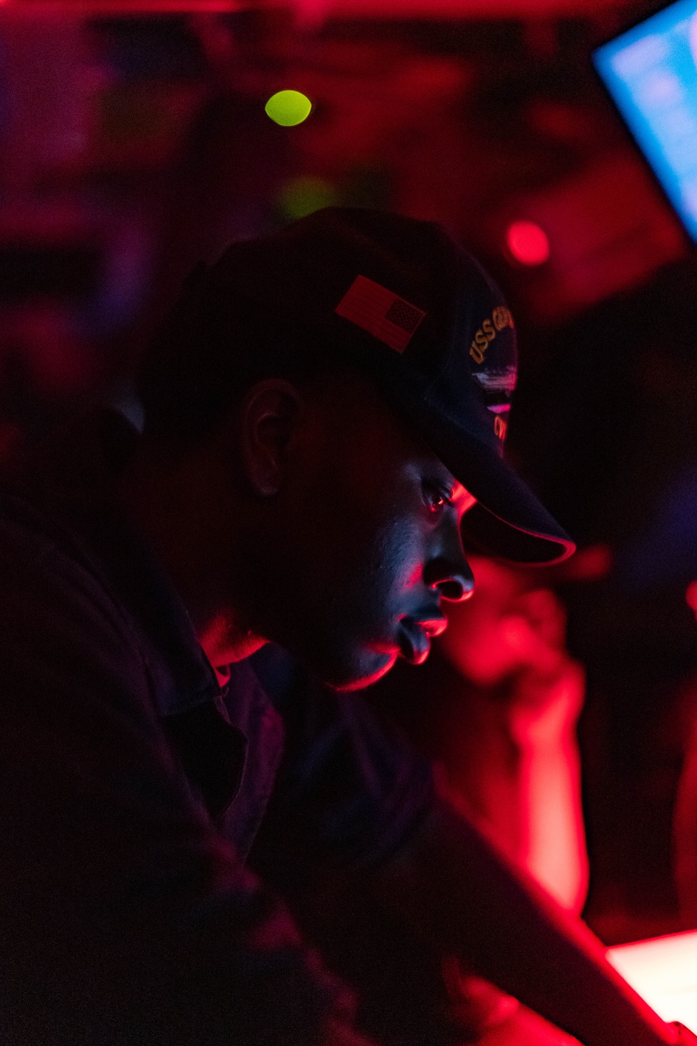 Sailors Stand Watch in the Pilothouse Aboard USS Gerald R. Ford (CVN 78)