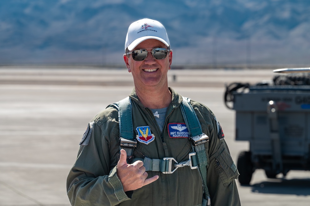 64th AGRS commander fini flight