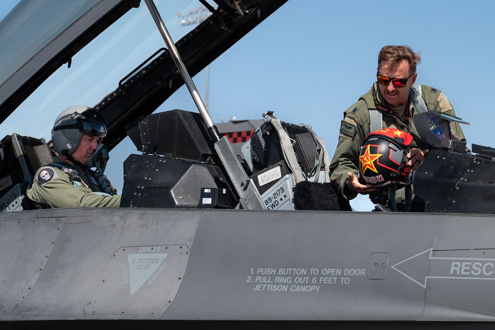 64th AGRS commander fini flight
