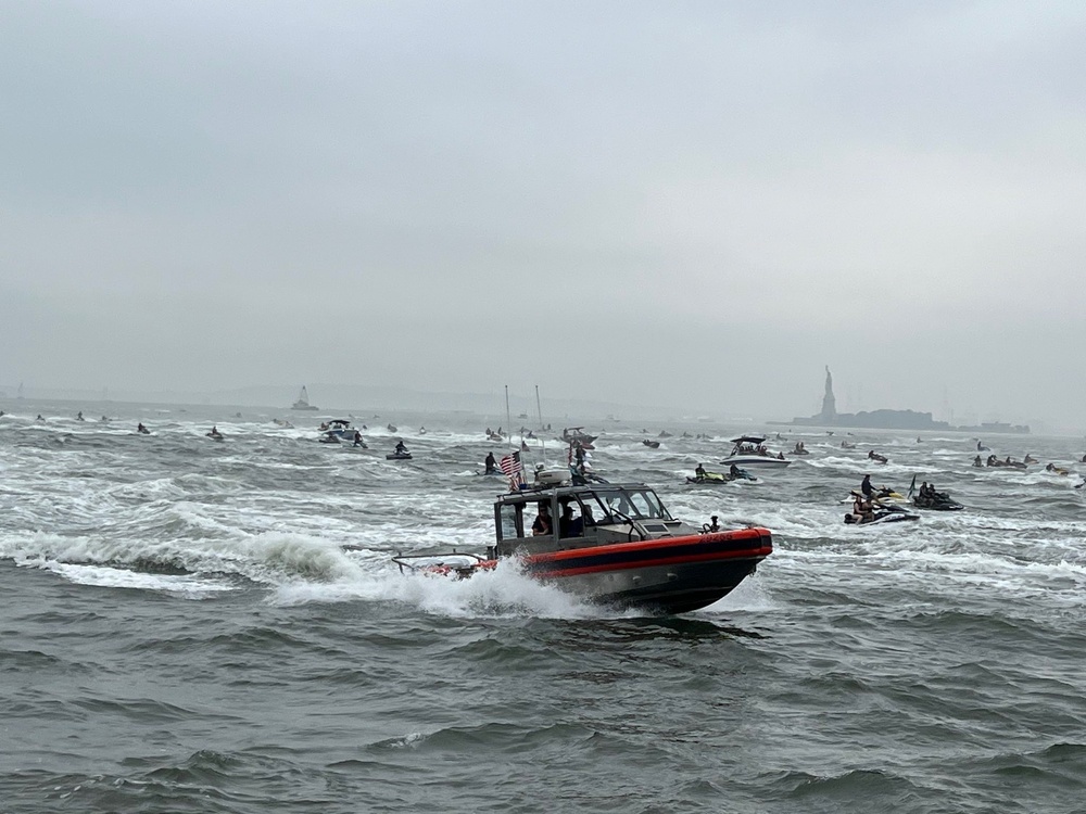 U.S. Coast Guard Enforces Security Zone During Jet Ski Invasion 2025