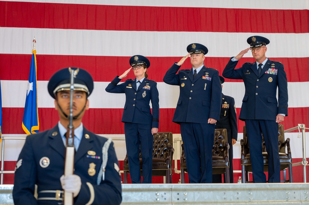 Official Party Salutes During the 377 ABW CoC