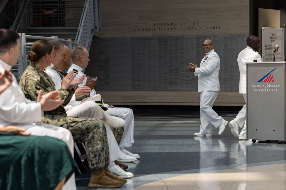 U.S. Navy HM2 Dailey commissions as an Ensign