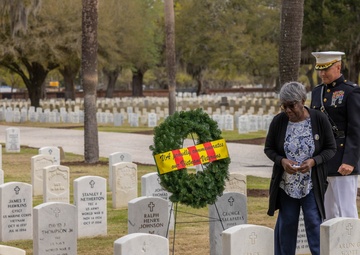 Vietnam War Veterans Day wreath laying ceremony