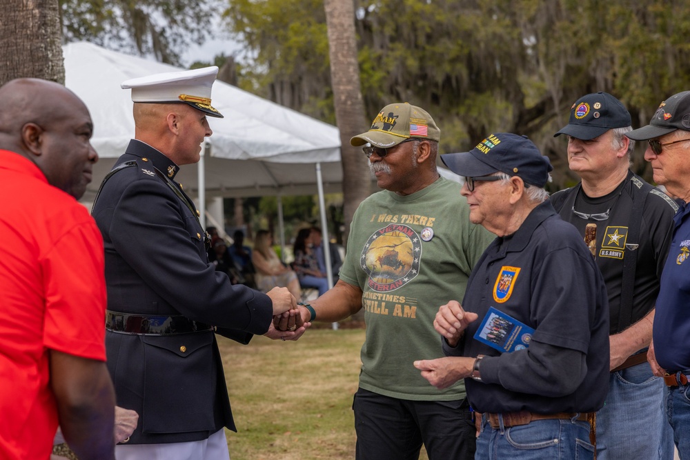 Vietnam War Veterans Day wreath laying ceremony