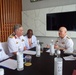U.S. Navy and Libyan Leader Bilateral Meeting at AMFS 25