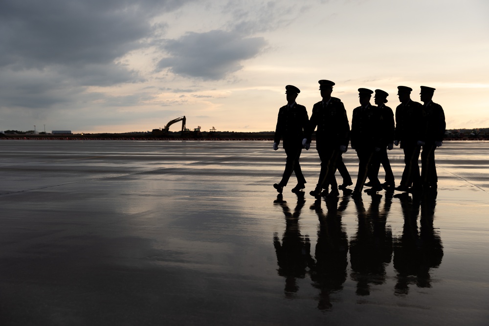 Planeside honors rendered for repatriation of Cpl. Melvin Hull