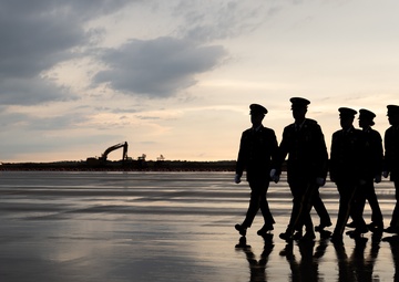 Planeside honors rendered for repatriation of Cpl. Melvin Hull