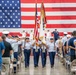 Color guard retires colors during Aviation Logistics Center change of command ceremony