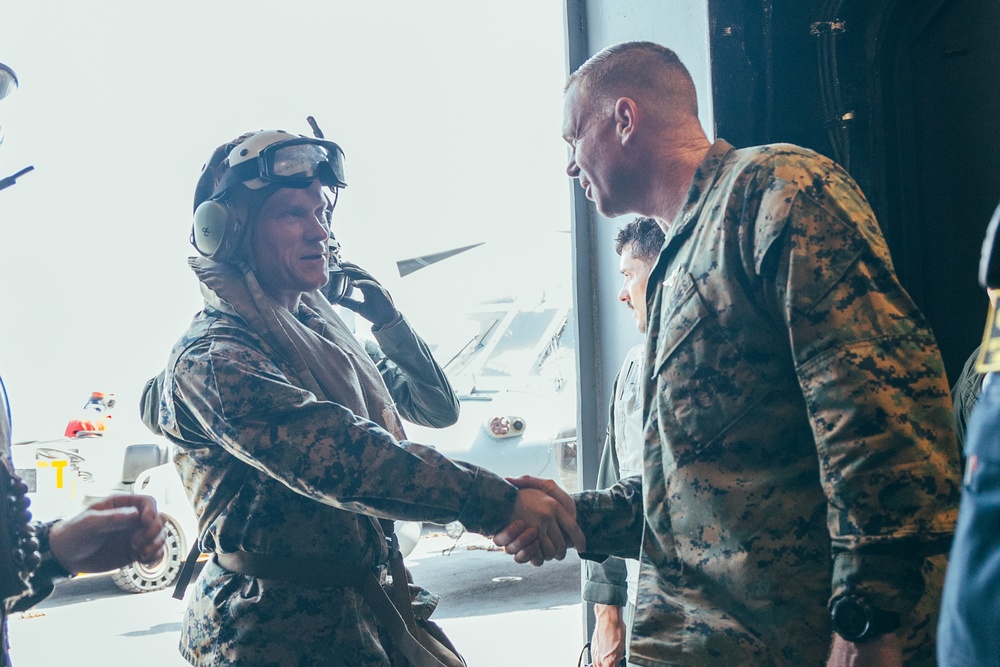 22nd MEU (SOC) | Brigadier General Lively Visits USS Iwo Jima
