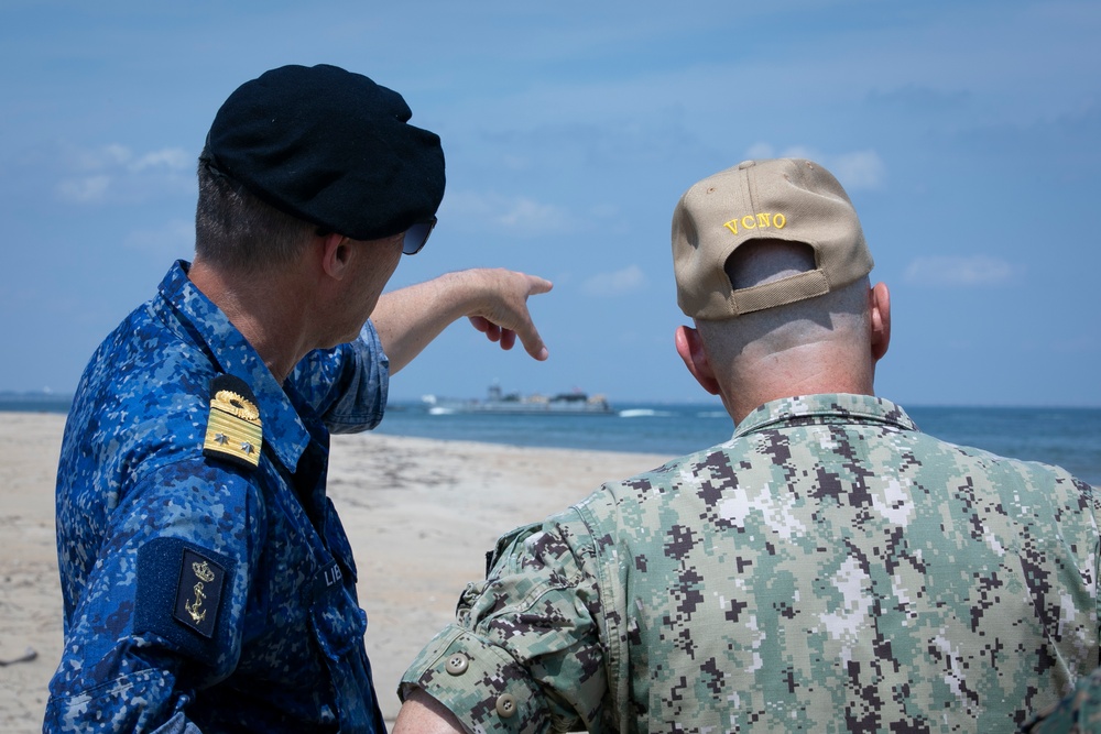ACNO Adm. Jim Kilby Observes Amphibious Assault Demonstration During Atlantic Alliance 2025