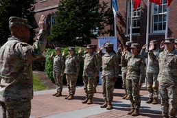 Gen. Clark Reenlists Soldiers, Highlights Army’s People First Commitment