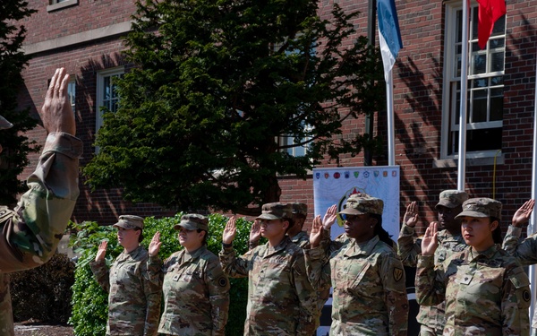 Gen. Clark Reenlists Soldiers, Highlights Army’s People First Commitment