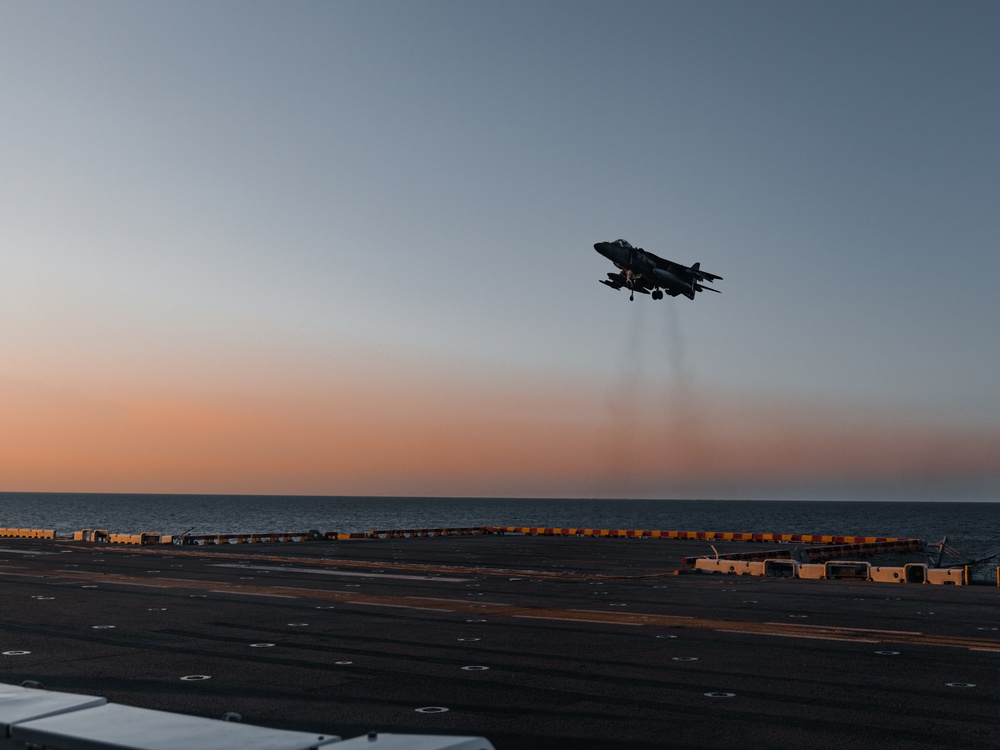 22nd MEU(SOC) | AV-8B Harriers Execute Alternative Landings During COMPTUEX