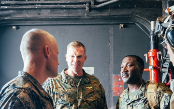 22nd MEU (SOC) | Brigadier General Lively Visits USS Iwo Jima