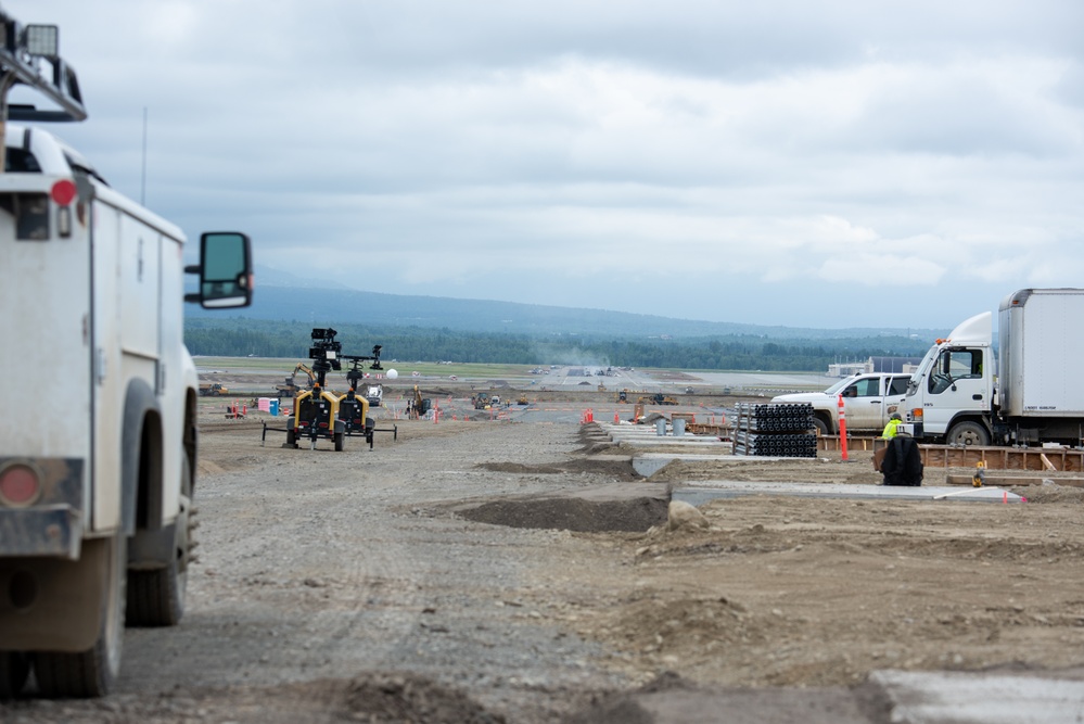 Bigger and Better: Construction continues on JBER’s flight-line extension
