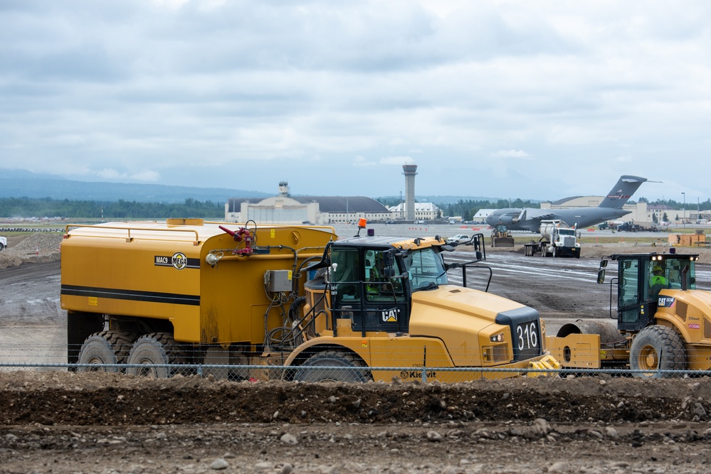 Bigger and Better: Construction continues on JBER’s flight-line extension