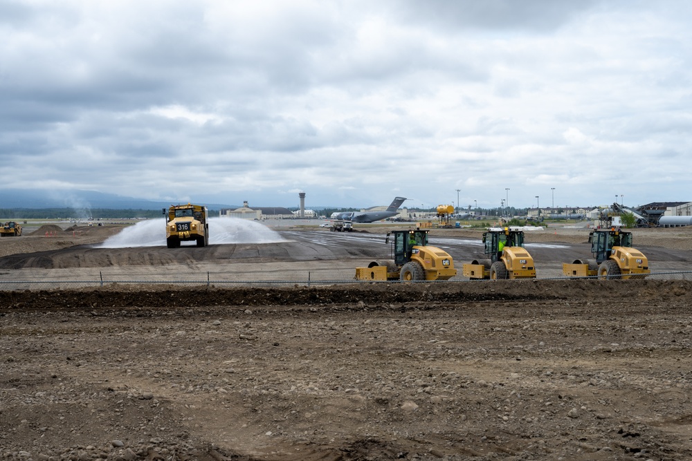 Bigger and Better: Construction continues on JBER’s flight-line extension