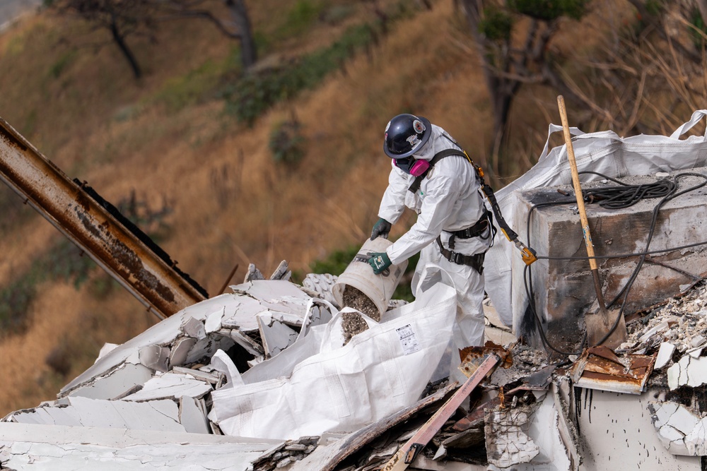 USACE supports Wildfire Debris Removal in Southern California