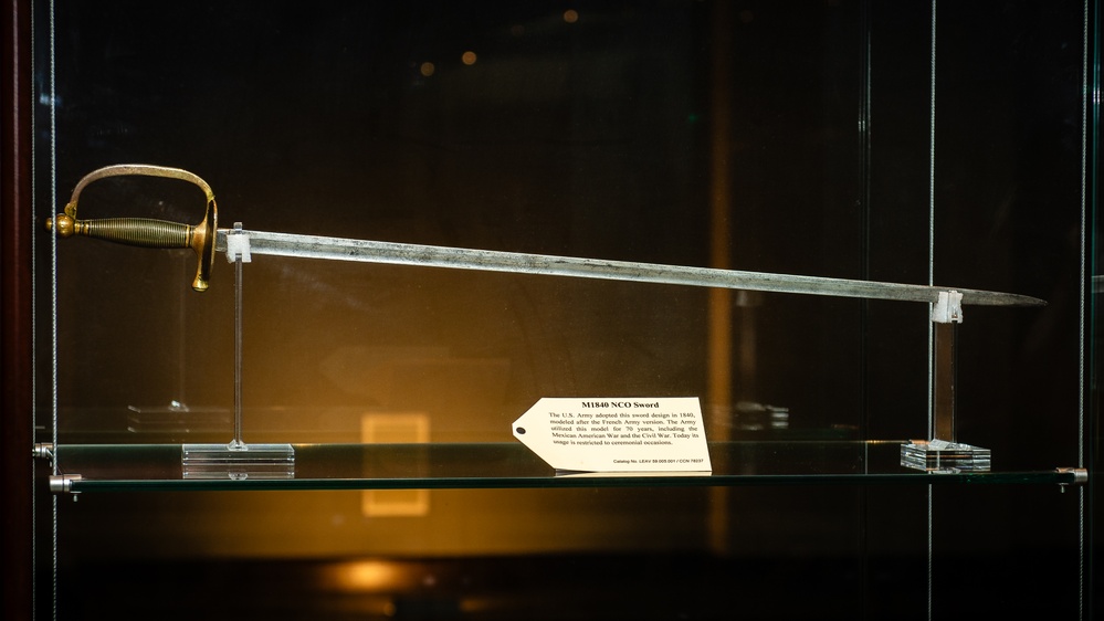 The story of the Army unfolds through historical uniforms and other artifacts