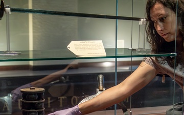 The story of the Army unfolds through historical uniforms and other artifacts