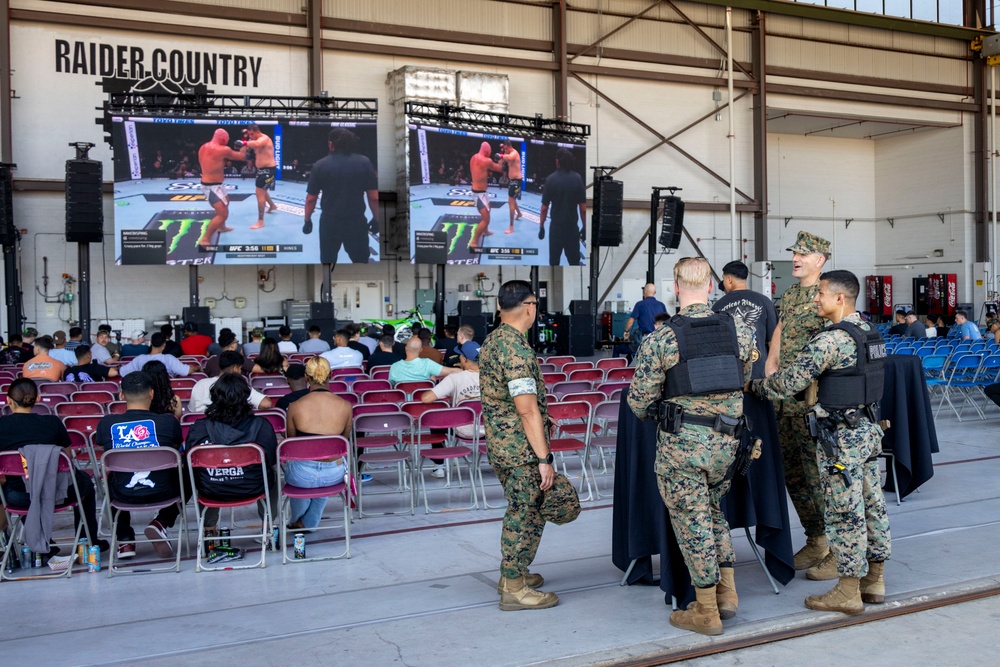 Monster Knockout!: MCAS Miramar hosts a UFC watch party at the Raiders hangar