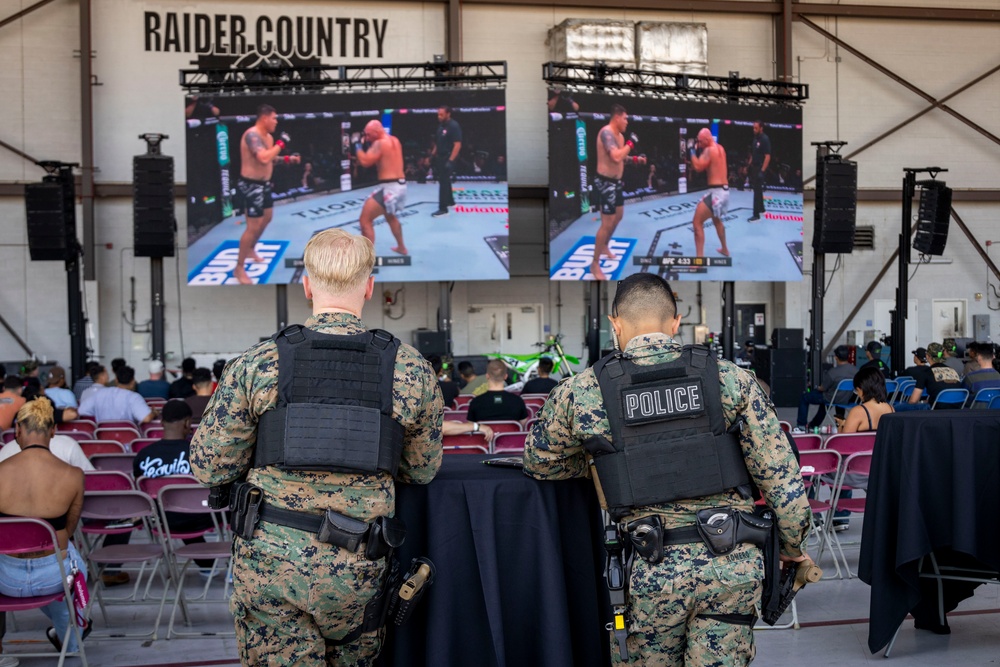 Monster Knockout!: MCAS Miramar hosts a UFC watch party at the Raiders hangar