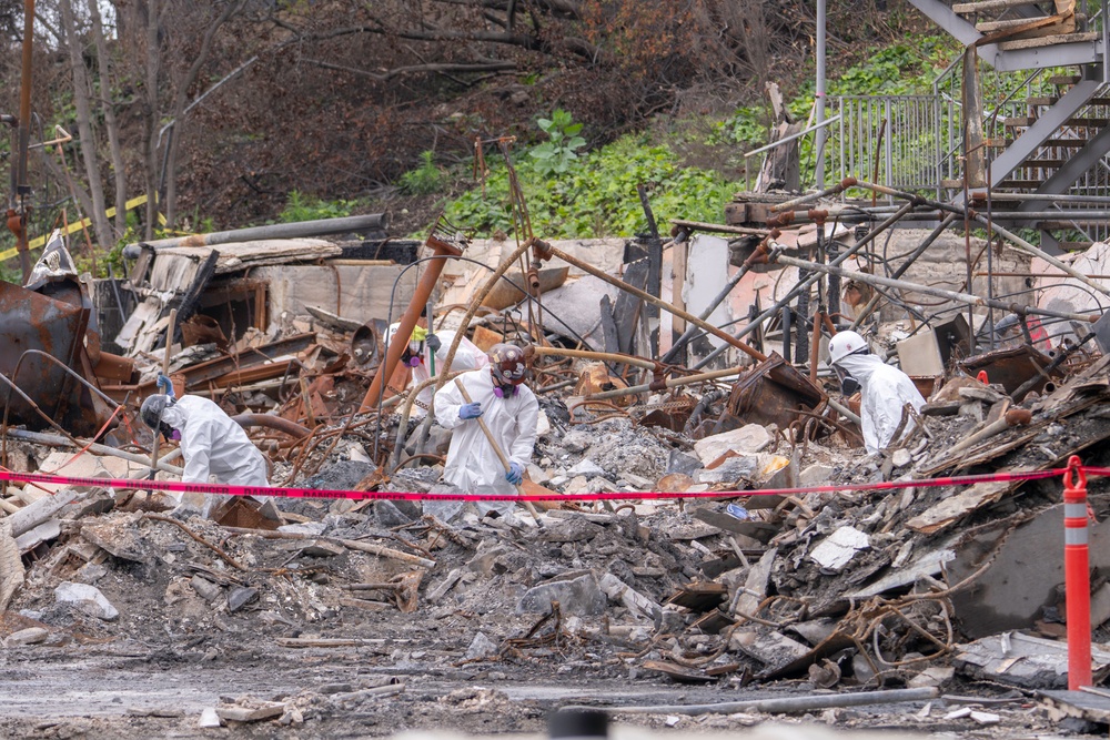 USACE supports Wildfire Debris Removal in Southern California