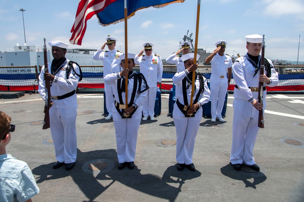 USS Pearl Harbor Changes Command