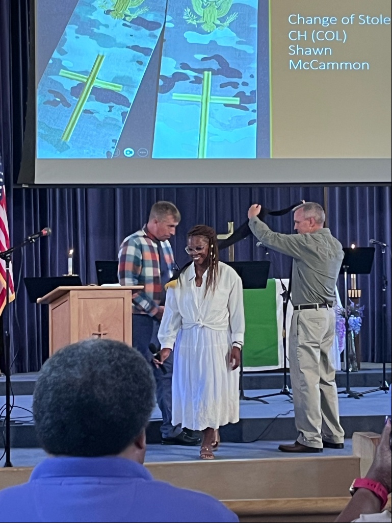 1ST ID and Fort Riley, Morris Hill Chapel Gospel Service Change of the Stole Ceremony
