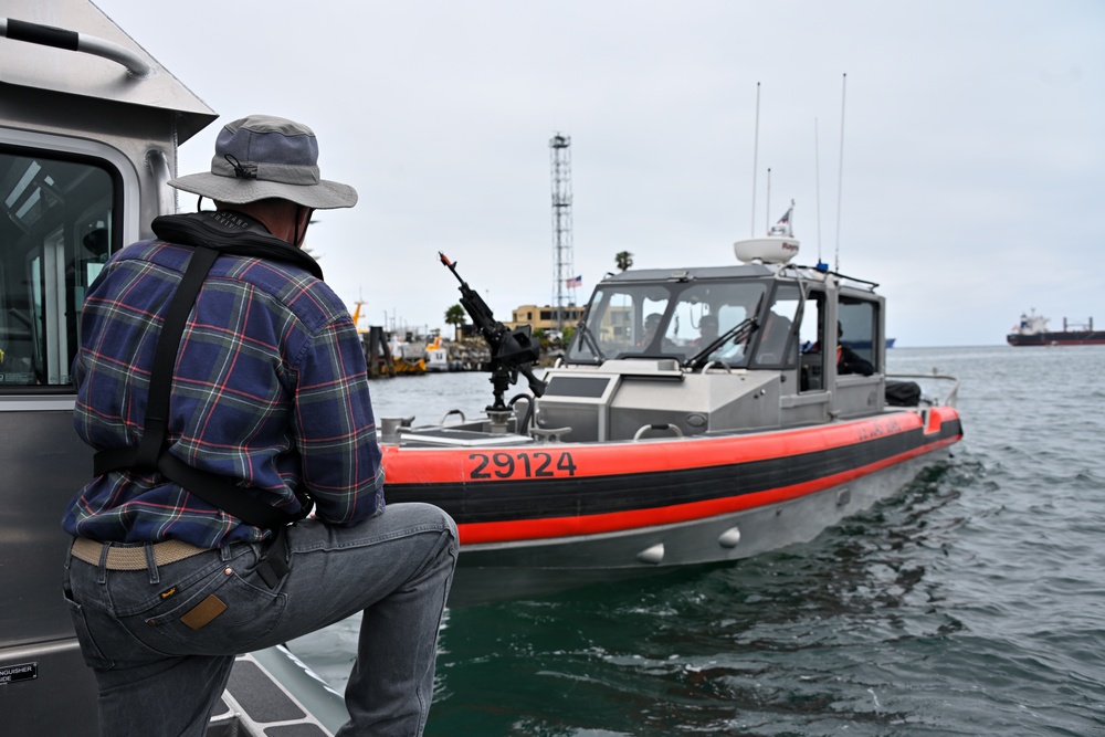 U.S. Coast Guard conducts exercises to support the Port Operations of Operation Mojave Falcon