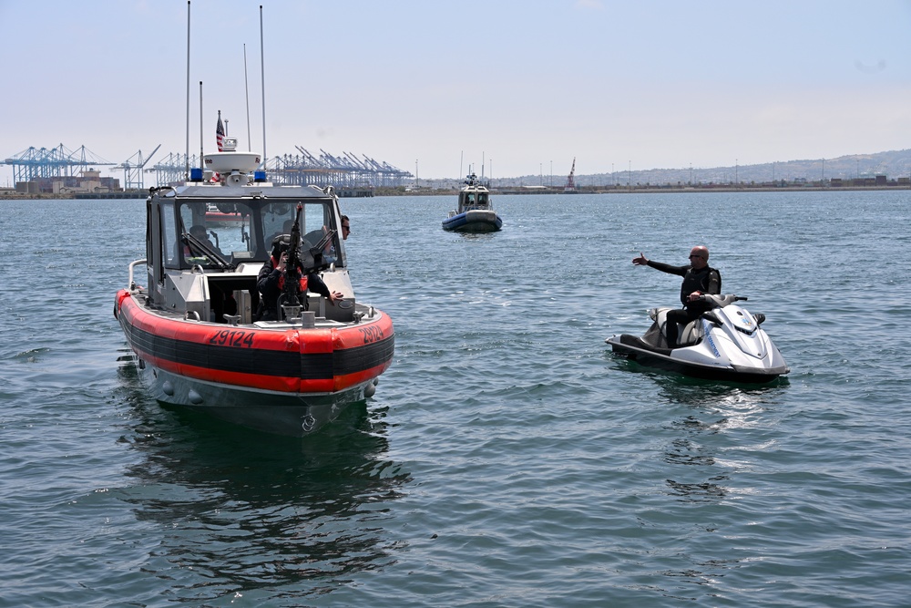 U.S. Coast Guard conducts exercises to support the Port Operations of Operation Mojave Falcon