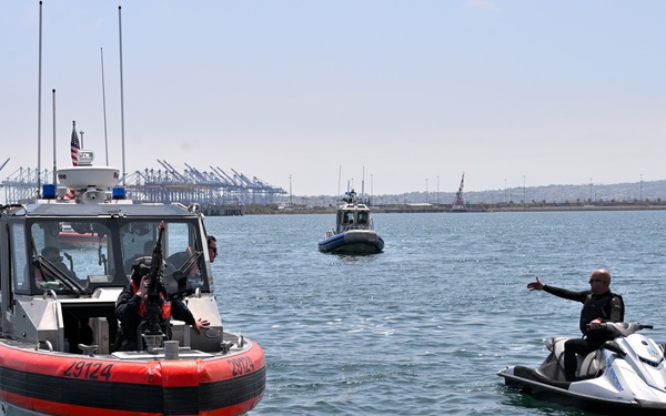 U.S. Coast Guard conducts exercises to support the Port Operations of Operation Mojave Falcon