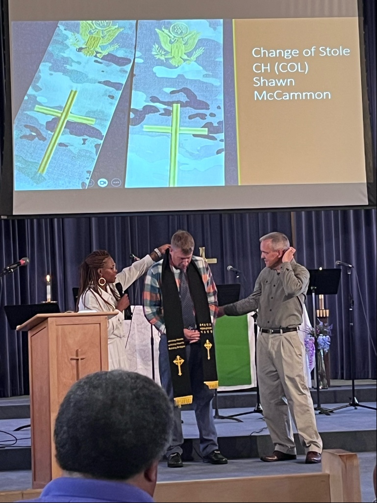 1ST ID and Fort Riley, Morris Hill Chapel Gospel Service Change of the Stole Ceremony