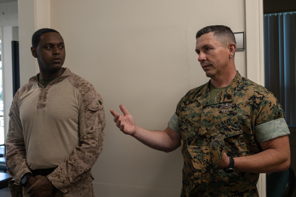 1st MARDIV leadership visits U.S. Marines, Sailors attached to Task Force 51