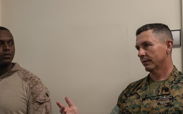1st MARDIV leadership visits U.S. Marines, Sailors attached to Task Force 51