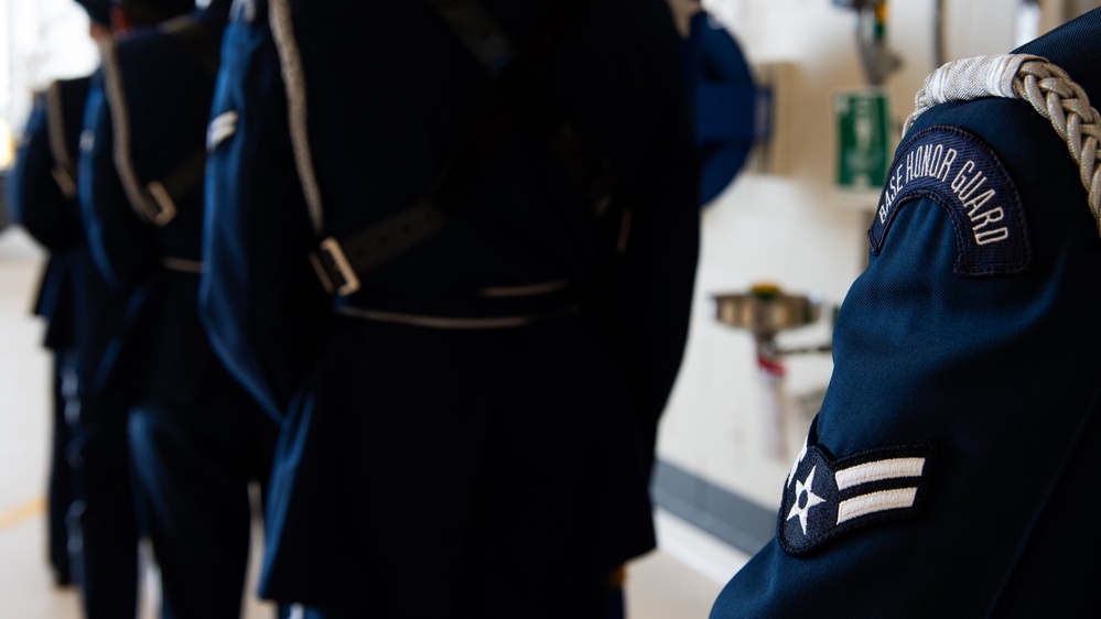 60th OG change of command ceremony