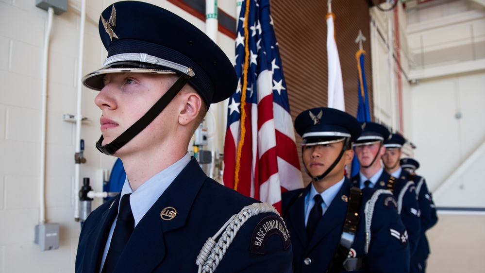 60th OG change of command ceremony