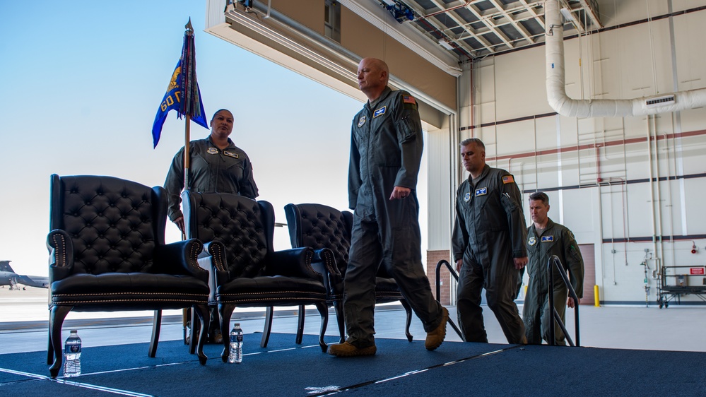 60th OG change of command ceremony