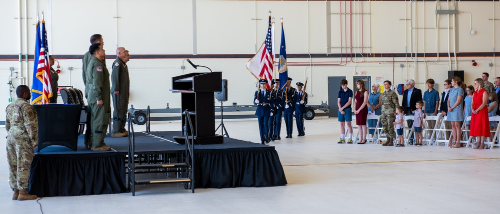 60th OG change of command ceremony